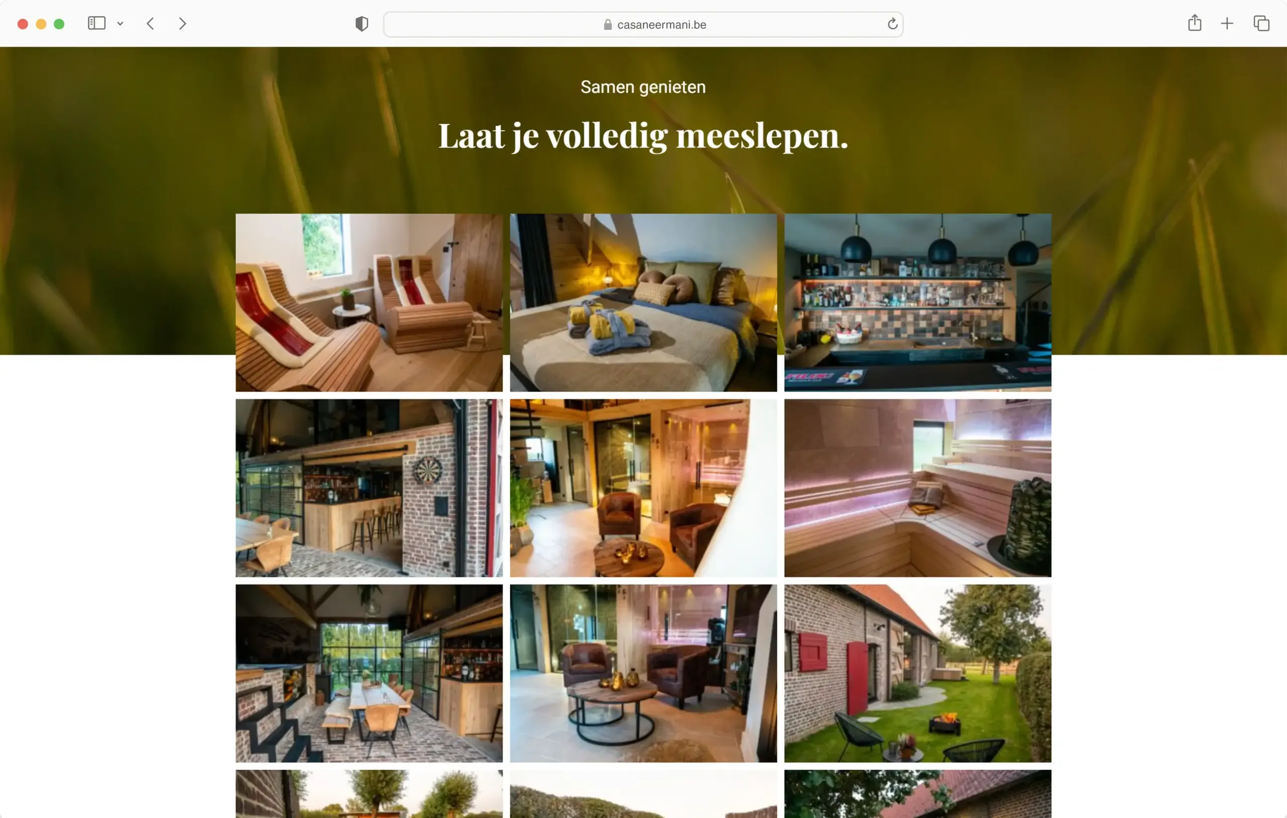 Casa Neermani in browserweergave