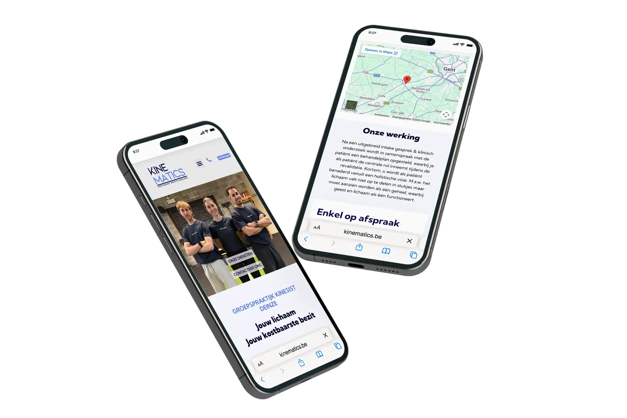 Kine-Matics op smartphone